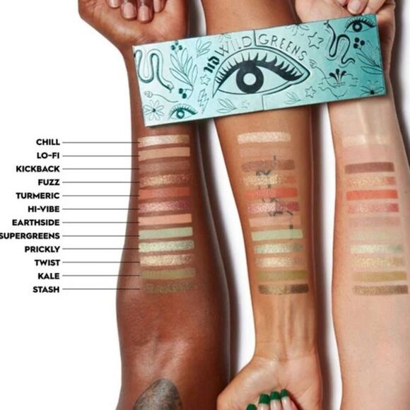 Urban Decay WILD GREENS EYESHADOW PALETTE intense pigment w/earth toned neutrals - Picture 3 of 9
